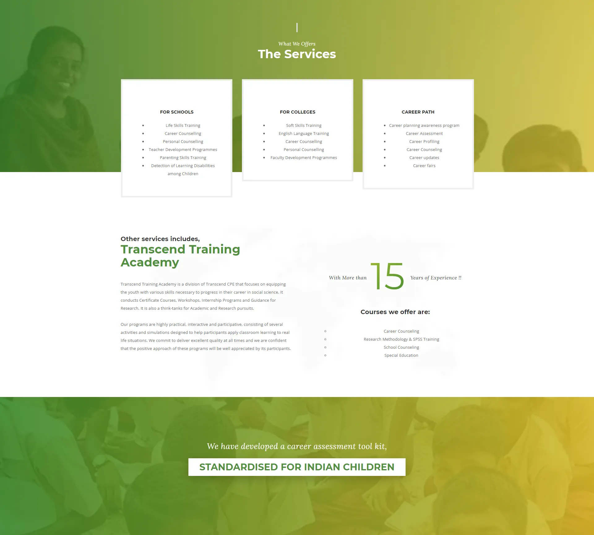Transcend — GenAI for psychometric assessments that scale beyond the counsellor's calendar