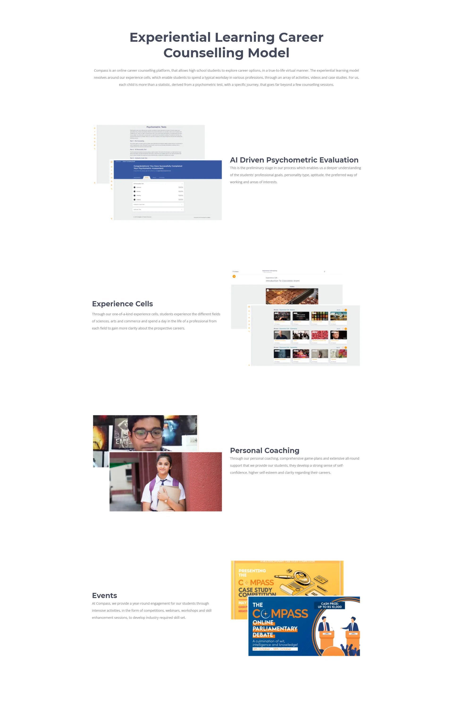 Compass Career Discoverers — An AI recommendation engine that turns career counselling into a product